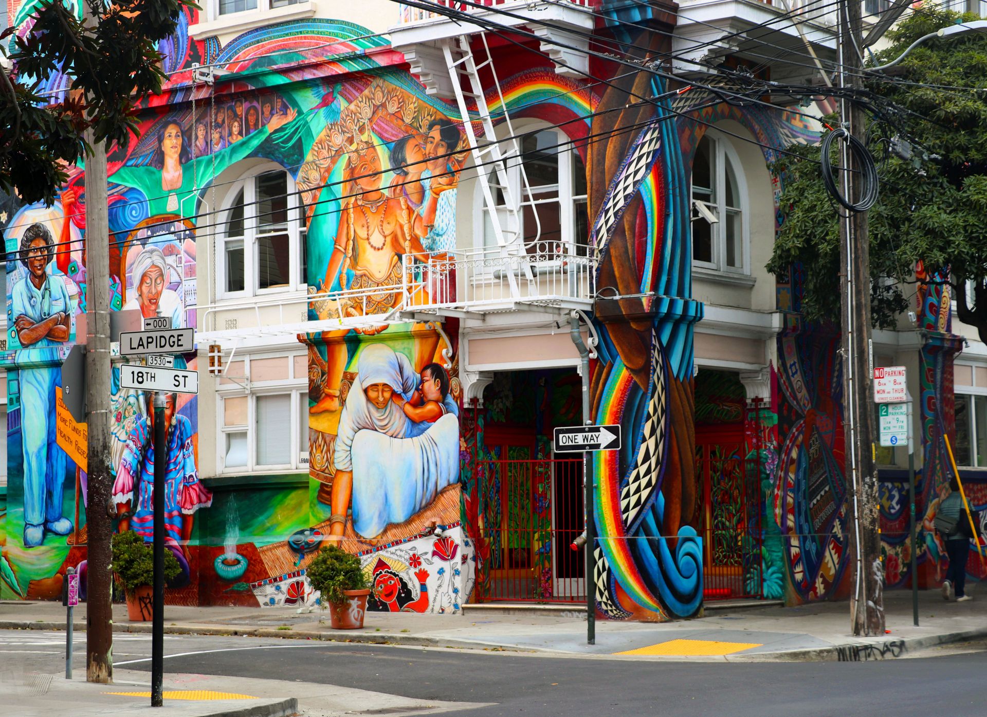 Murals on the Women's Building in the Mission District (Pexels photo)